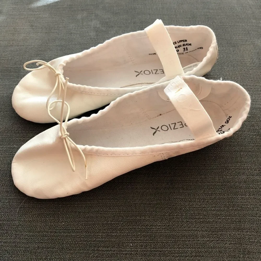 Capezio Kids White Ballet Shoes